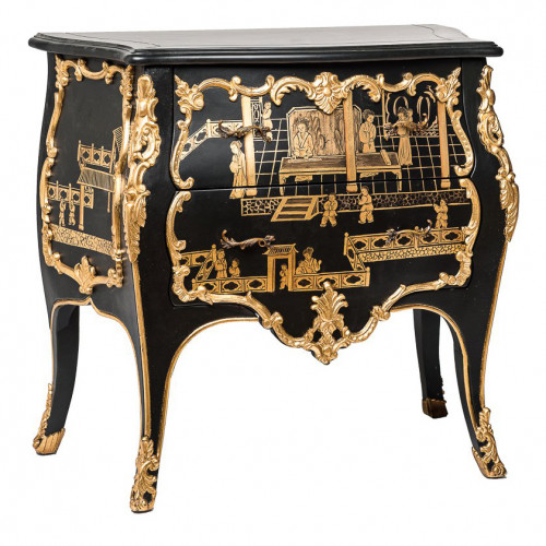 комод qick черный с золотом в Нижнем Тагиле