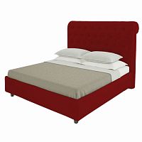 кровать подростковая с каретной стяжкой 140х200 красная sweet dreams в Нижнем Тагиле
