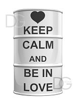 декоративная бочка keep calm and be in love xl в Нижнем Тагиле