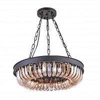 люстра terra black amber d50 черная, стекло янтарного цвета в Нижнем Тагиле