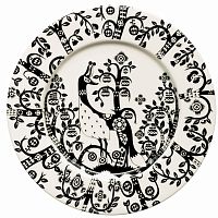 тарелка taika черно-белая в Нижнем Тагиле