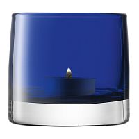 подсвечник стеклянный синий для чайной свечи light colour, 8,5 см в Нижнем Тагиле