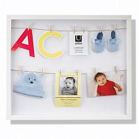 панно с зажимами для 12 фотографий clothesline белое в Нижнем Тагиле
