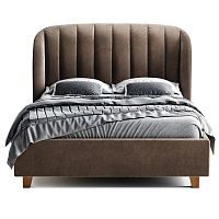 кровать двуспальная 160х200 коричневая tulip в Нижнем Тагиле