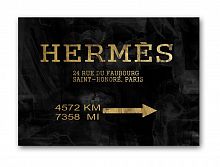 постер hermes без рамки, черный, а4 в Нижнем Тагиле