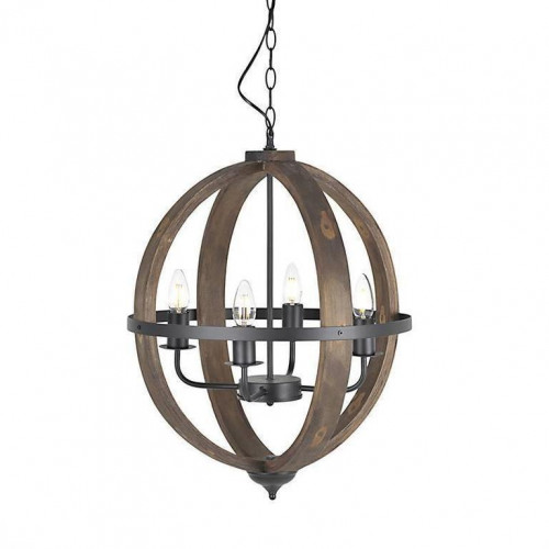 люстра на 4 рожка коричневого цвета в Нижнем Тагиле