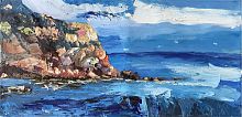 картина маслом утес у моря в Нижнем Тагиле