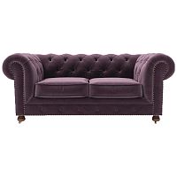 диван chesterfield lux двухместный прямой фиолетовый в Нижнем Тагиле