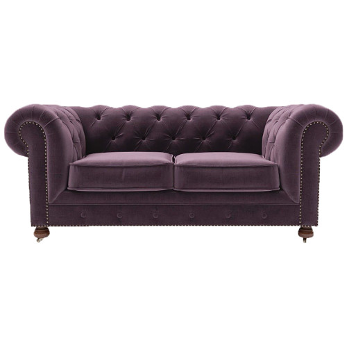 диван chesterfield lux двухместный прямой фиолетовый в Нижнем Тагиле
