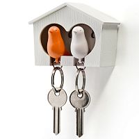 держатель+брелок для ключей двойной sparrow белый-оранж в Нижнем Тагиле