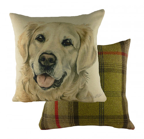 подушка с принтом waggydogs golden retriever в Нижнем Тагиле