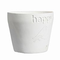 цветочный горшок happy белый в Нижнем Тагиле