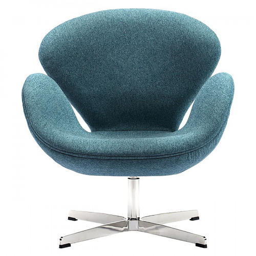 кресло swan chair сине-зеленое в Нижнем Тагиле