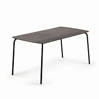 tramp table 160x80 черный, черный полицемент от la forma (ex julia grup) в Нижнем Тагиле