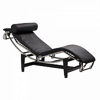 шезлонг chaise longue lc4 черный в Нижнем Тагиле