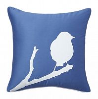 подушка с птичкой lone bird diamond-blue в Нижнем Тагиле