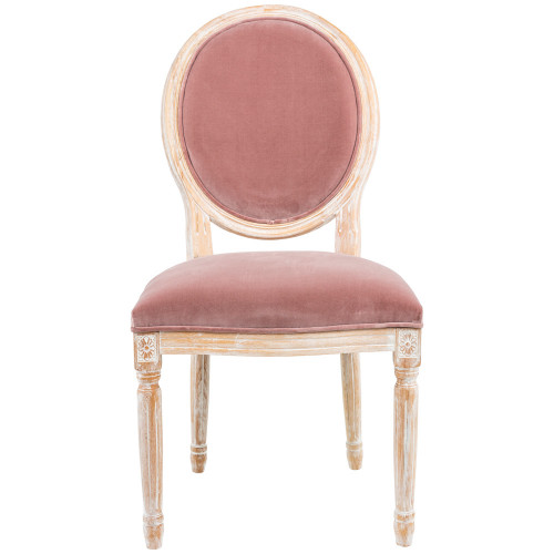 стул «луи / пудровый розовый» (бархат, белый жемчуг) в Нижнем Тагиле