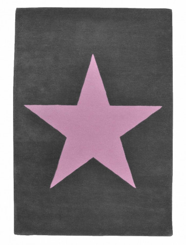 ковер wool star темно-серый-розовый в Нижнем Тагиле