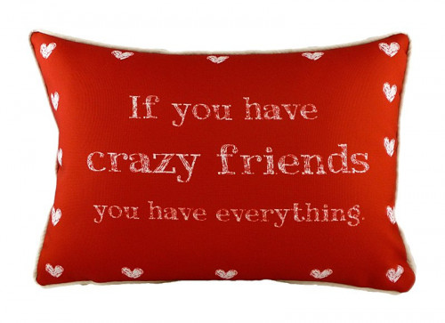 подушка с надписью crazy friends в Нижнем Тагиле