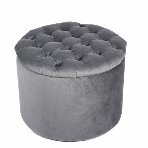 пуф wooden круглый серый в Нижнем Тагиле