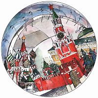 тарелка сувенирная спасская башня в Нижнем Тагиле