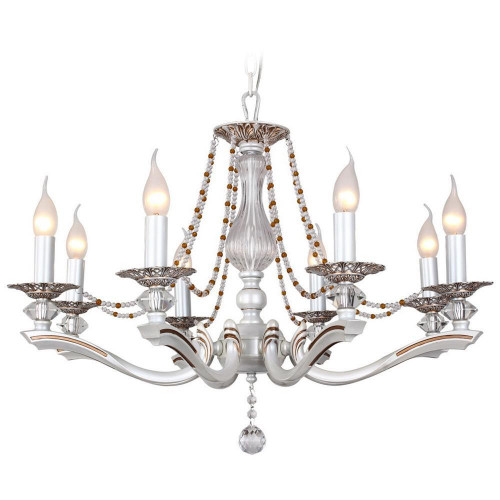 подвесная люстра idlamp eloisa 259/8-whiteplatina в Нижнем Тагиле
