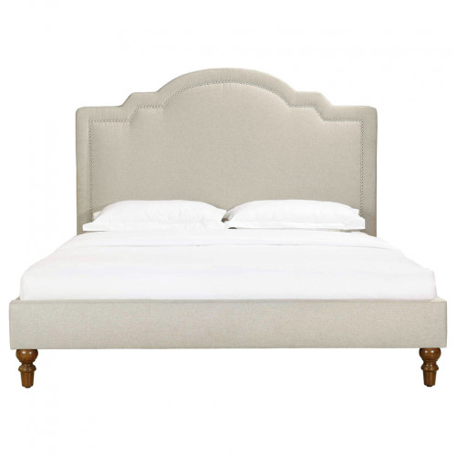 кровать двуспальная 120х200 бежевая cassis upholstered в Нижнем Тагиле