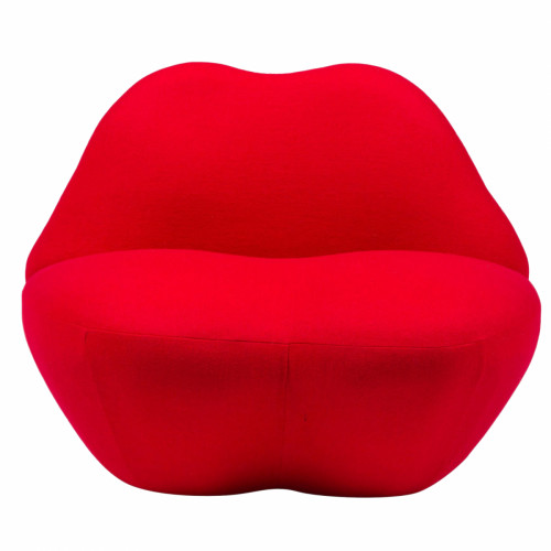 кресло губы heller kiss красный кашемир в Нижнем Тагиле