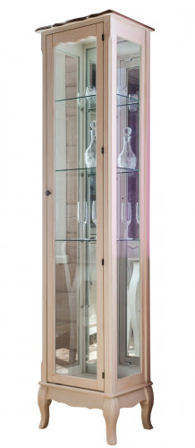 витрина mobilier de maison узкая высокая бежевая в Нижнем Тагиле