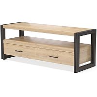 тумба под tv neo loft с двумя ящиками светло-коричневая в Нижнем Тагиле