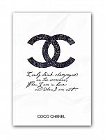 постер drink champagne. coco chanel а3 в Нижнем Тагиле