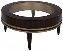 стол журнальный round низкий коричневый, прозрачный в Нижнем Тагиле
