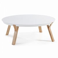 журнальный столик solid la forma (ex julia grup) белый с матовым лаком в Нижнем Тагиле