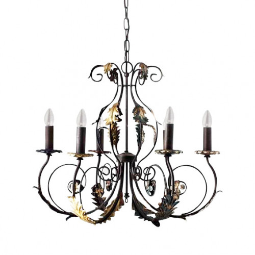 люстра 4962/6_v0580 от mm lampadari коричневая в Нижнем Тагиле