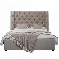 кровать двуспальная 180х200 бежевая carlyle в Нижнем Тагиле
