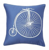 подушка с ретро-велосипедом retro bicycle blue в Нижнем Тагиле