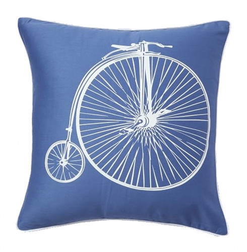 подушка с ретро-велосипедом retro bicycle blue в Нижнем Тагиле