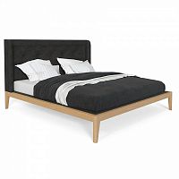 кровать полутораспальная 140x200 темно-серая fly soft new в Нижнем Тагиле