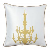 подушка с золотым канделябром chandelier white в Нижнем Тагиле