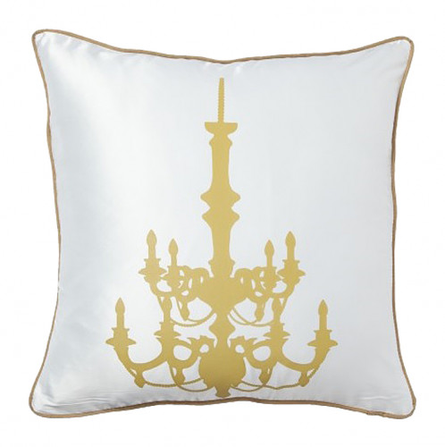 подушка с золотым канделябром chandelier white в Нижнем Тагиле