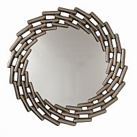 зеркало большое круглое в витой раме silver leaf в Нижнем Тагиле