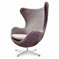 кресло egg chair гала кашемир серое в Нижнем Тагиле