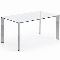 стол стеклянный corner 90*160 хром от la forma (ex julia grup) в Нижнем Тагиле