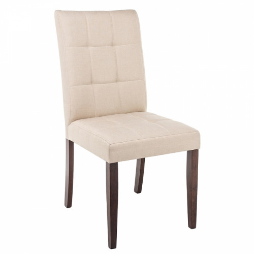 стул деревянный madina dark walnut / fabric cream в Нижнем Тагиле