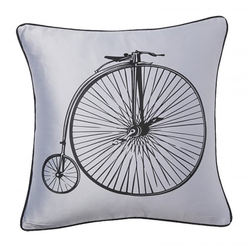 подушка с ретро-велосипедом retro bicycle grey в Нижнем Тагиле
