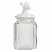 декоративная банка с крышкой deer средняя в Нижнем Тагиле