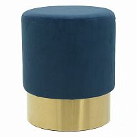 пуф pudra blue синий с золотым в Нижнем Тагиле