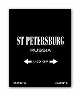 постер st.petersburg а4 (черный) в Нижнем Тагиле