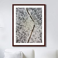 картина: winter road view в Нижнем Тагиле