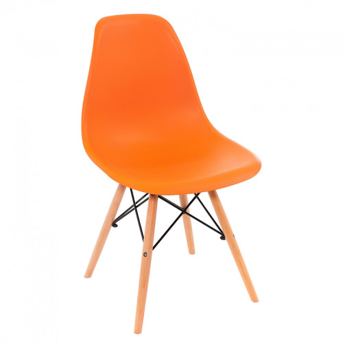 стул деревянный eames pc-015 оранжевый в Нижнем Тагиле